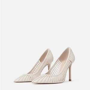 Zara Strappy High Heel Shoes Size 6